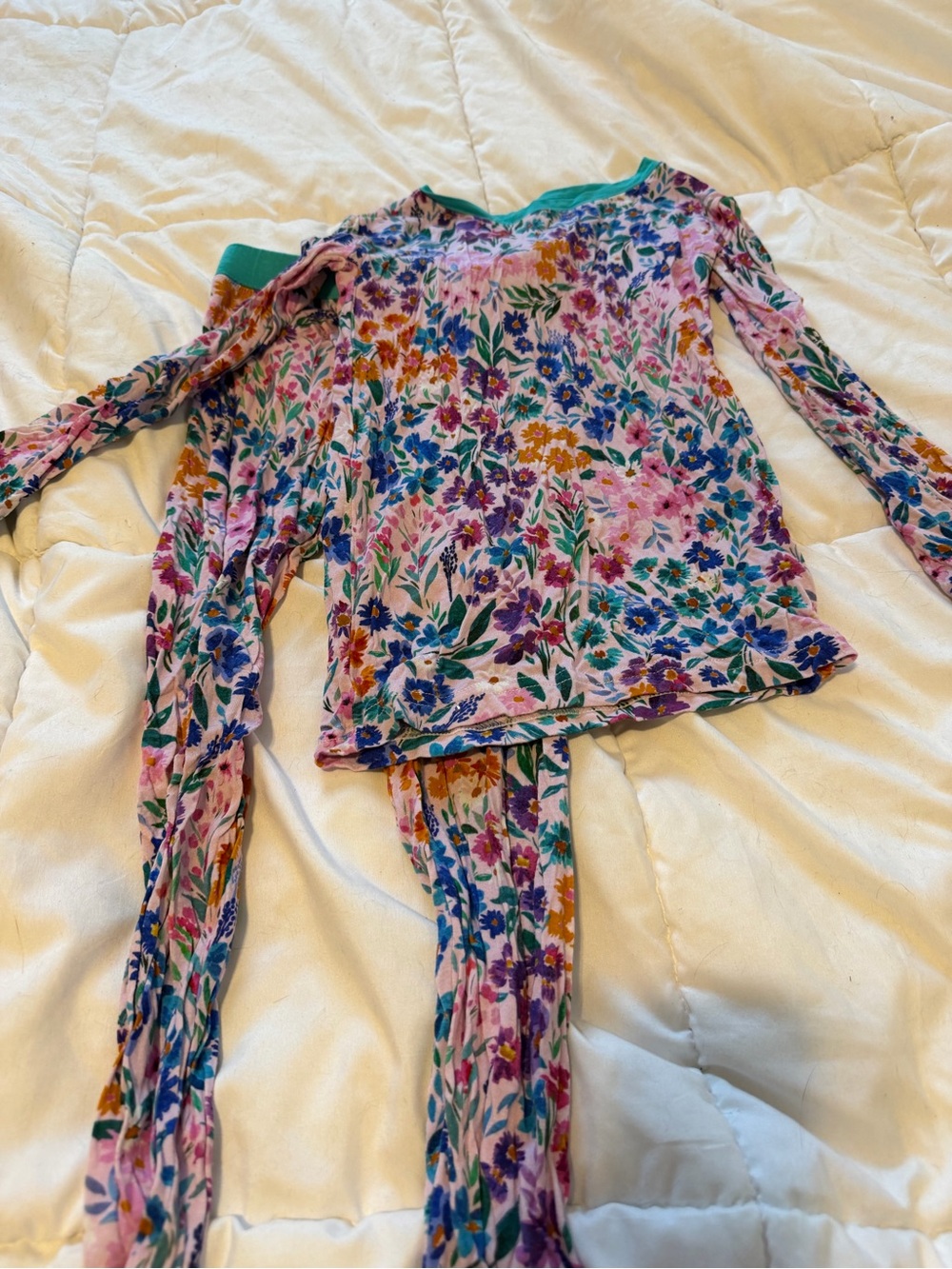 Little Sleepies Pink Floral Long-Sleeve Pajama Set